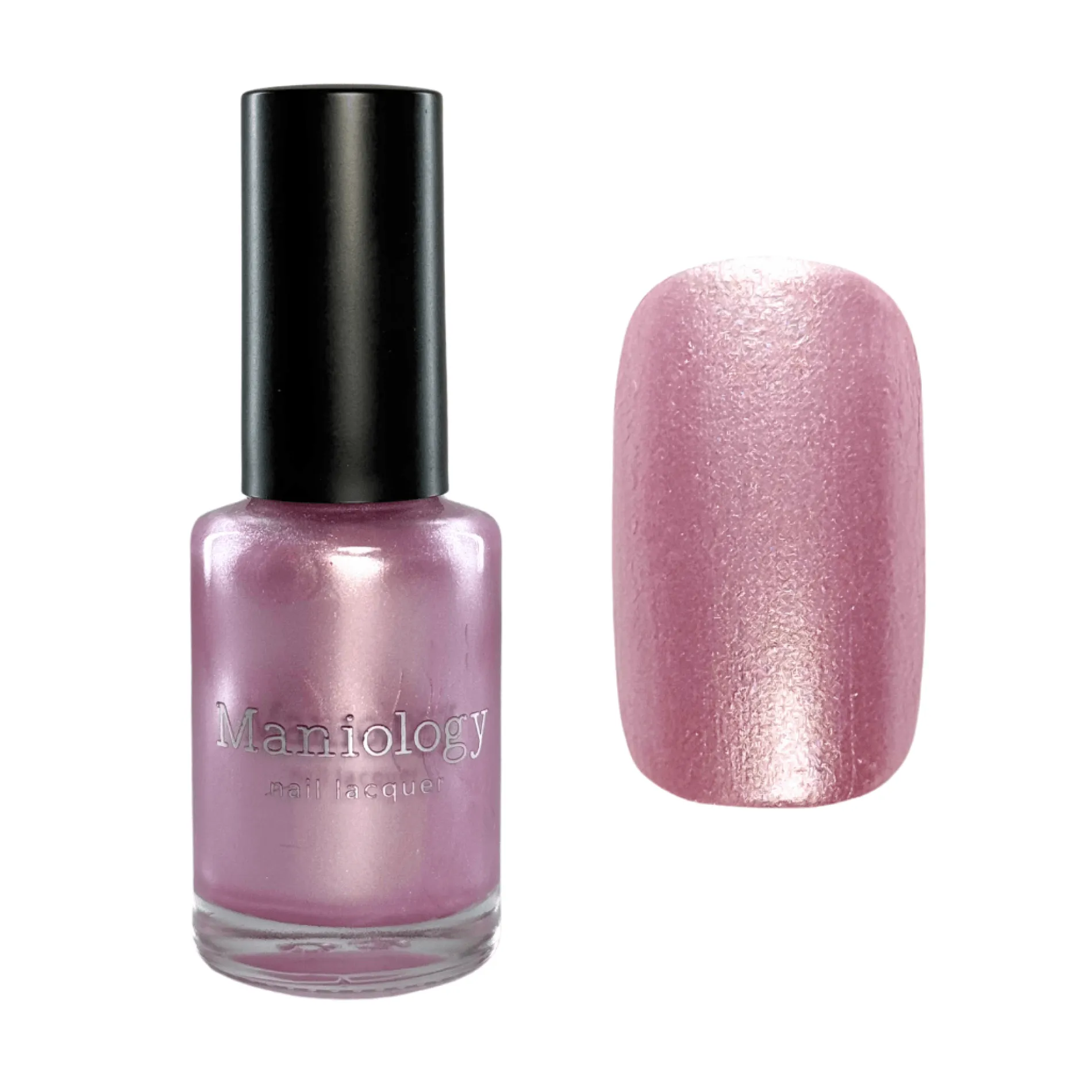 Satin Slumber: Night Gown (P176) - Pink Smooth Metallic Nail Polish