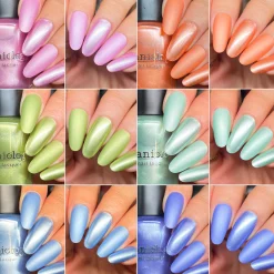 Satin Slumber: 6-Piece Smooth Metallic Nail Polish Set