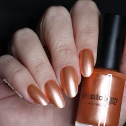 Satin Slumber: Pillow Talk (P175) - Coral Smooth Metallic Nail Polish