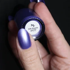 Satin Slumber: Silk Sheets (P177) - Purple Smooth Metallic Nail Polish