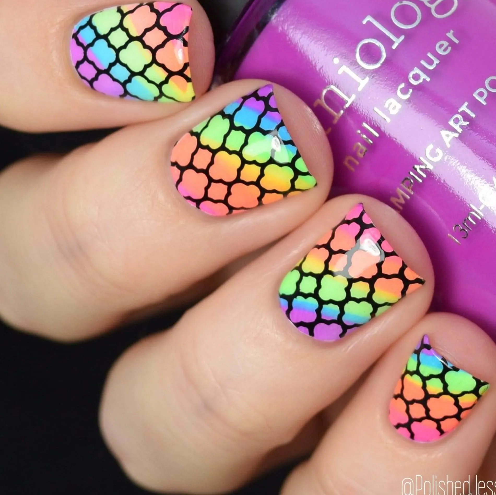 School's Out: Blue Glue (B288) - Neon Blue Stamping Polish