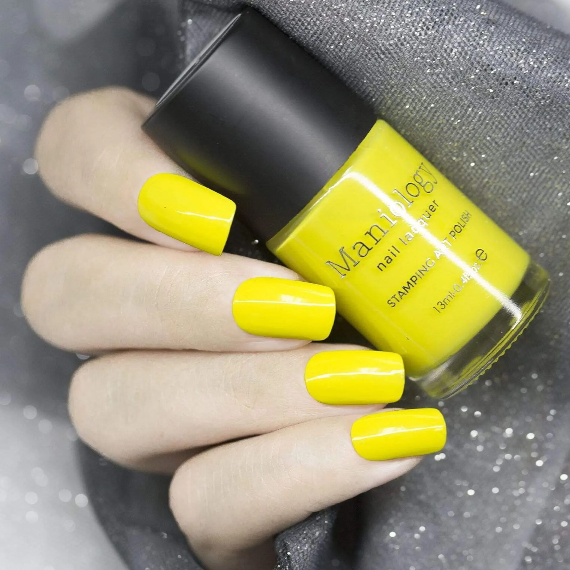School's Out: Pencils Down (B286) - Neon Yellow Stamping Polish