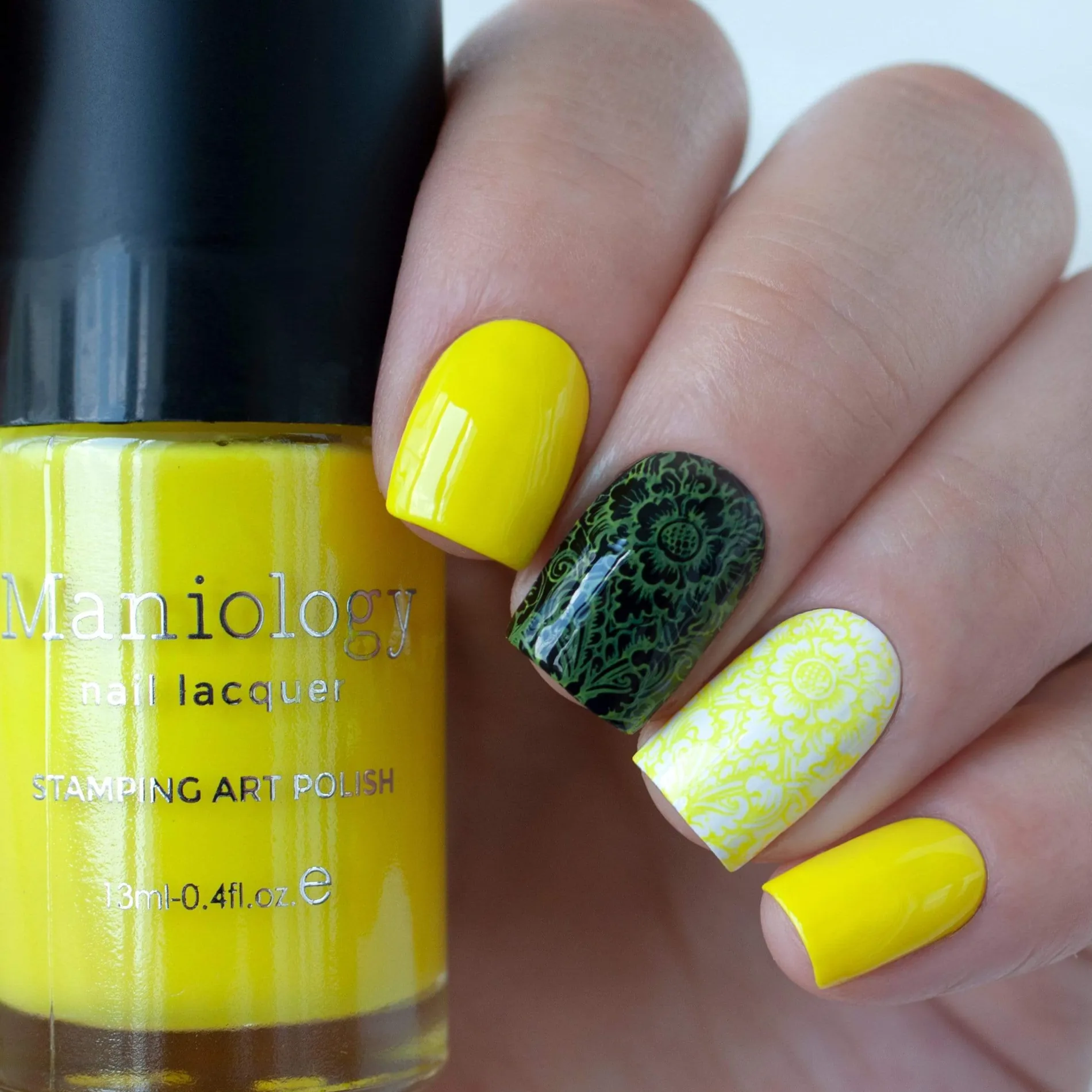 School's Out: Pencils Down (B286) - Neon Yellow Stamping Polish