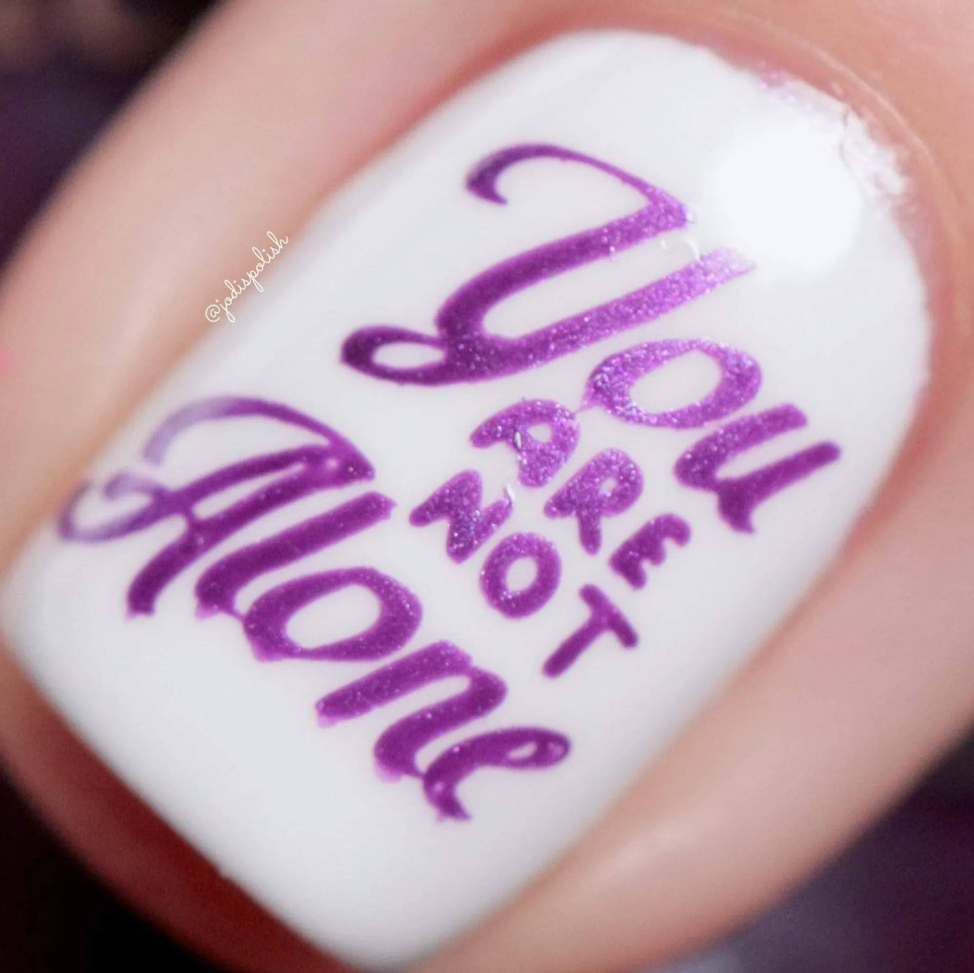 Serenity (B413) - Purple Silver Metallic Stamping Polish