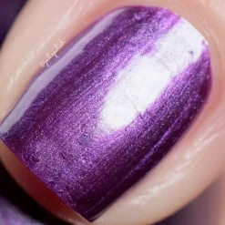 Serenity (B413) - Purple Silver Metallic Stamping Polish