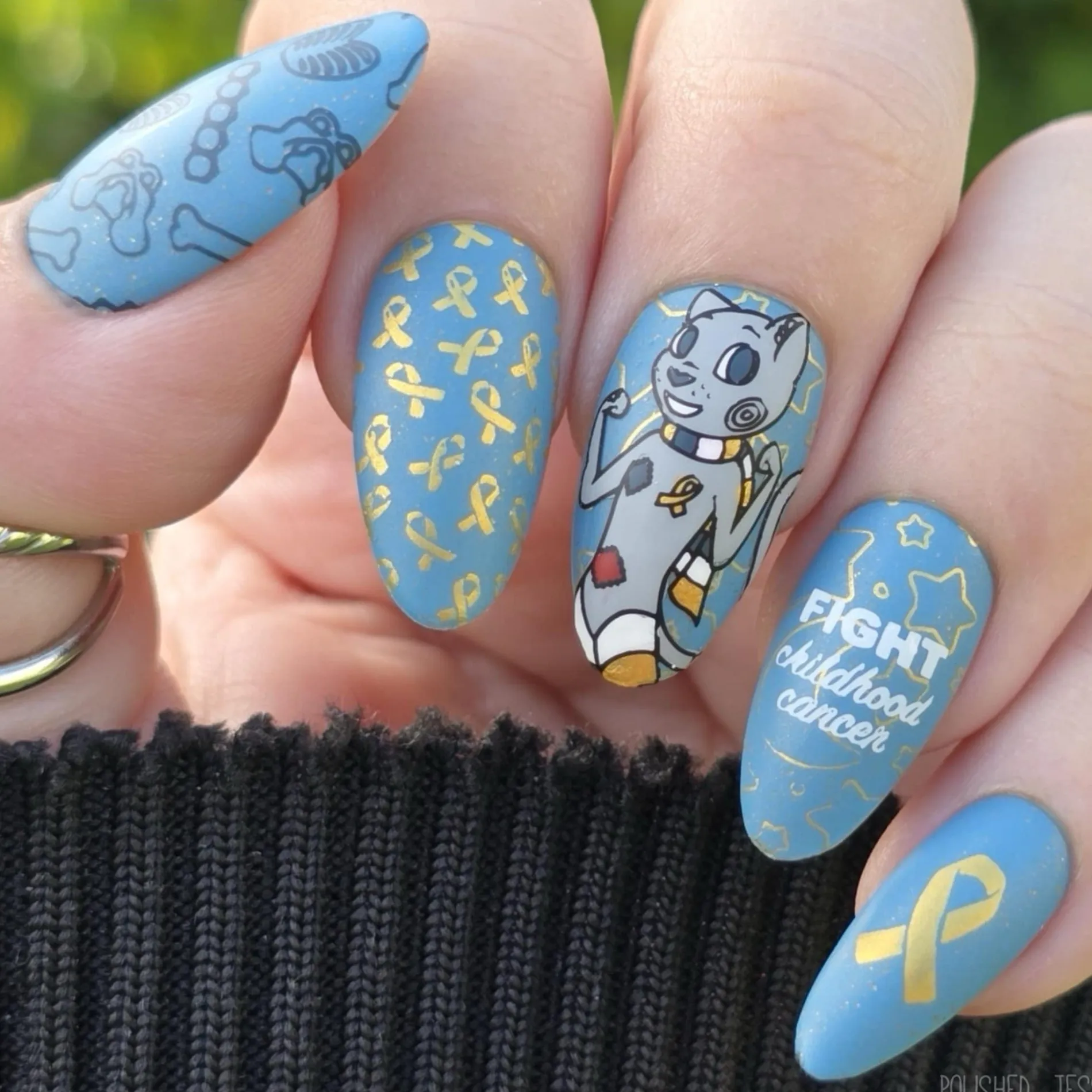 SFAC - American Childhood Cancer Organization Nail Stamping Bundle