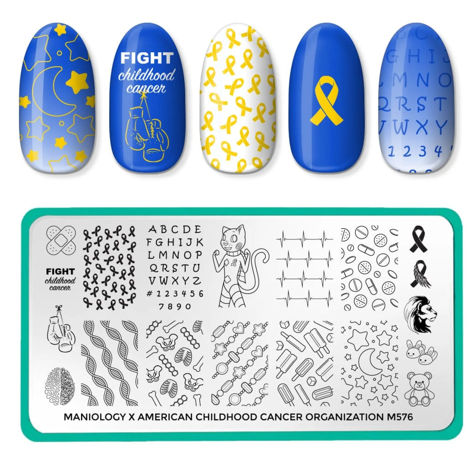 SFAC - American Childhood Cancer Organization Nail Stamping Bundle