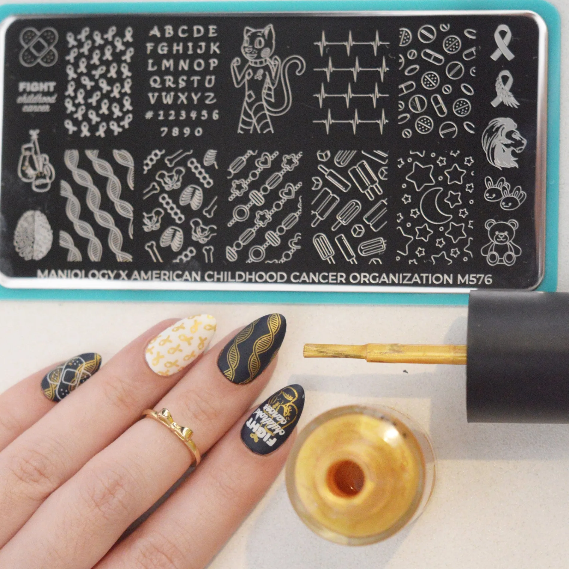 SFAC - American Childhood Cancer Organization Nail Stamping Bundle