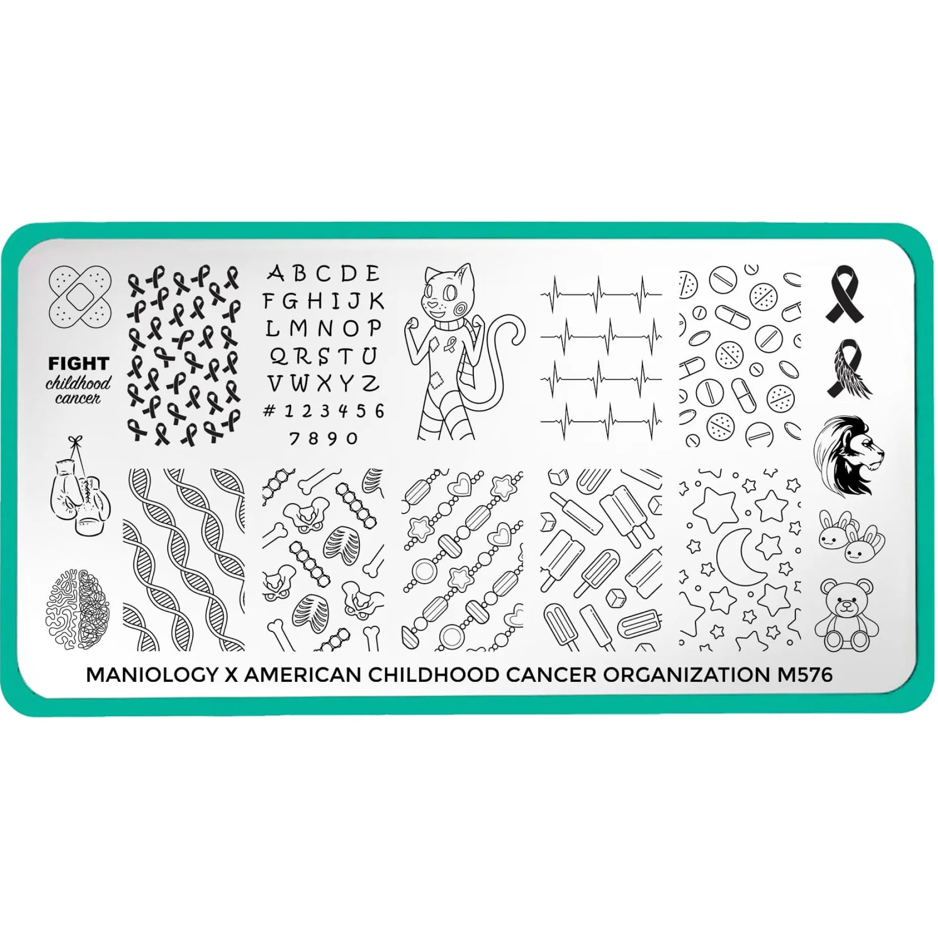 SFAC: American Childhood Cancer Organization (M576) - Nail Stamping Plate