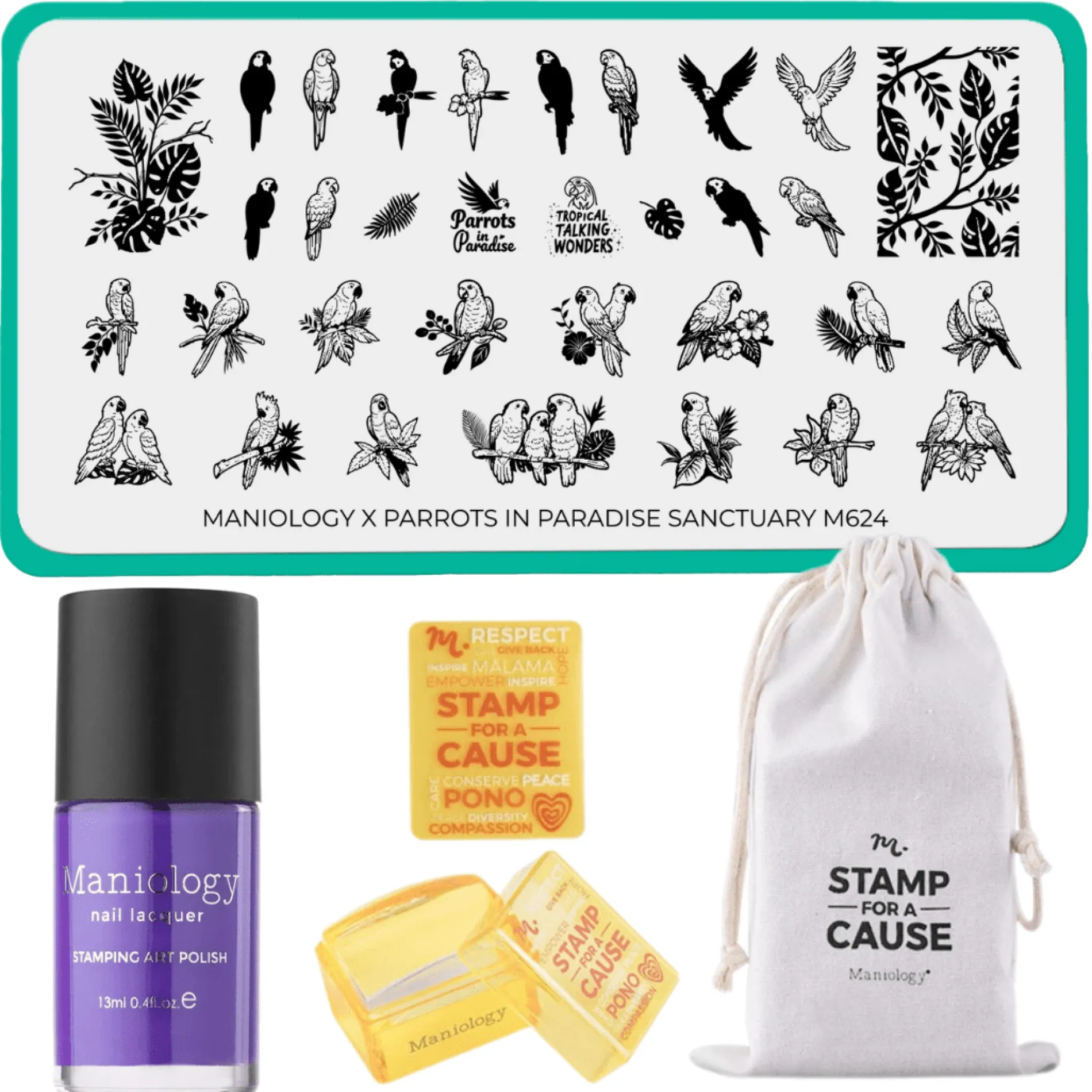 SFAC - Parrots in Paradise Nail Stamping Bundle
