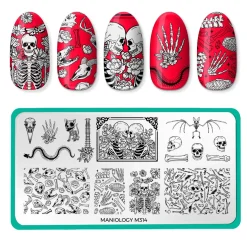 Shadowy Halloween (M312-M316) - Set of 5 Nail Stamping Plates