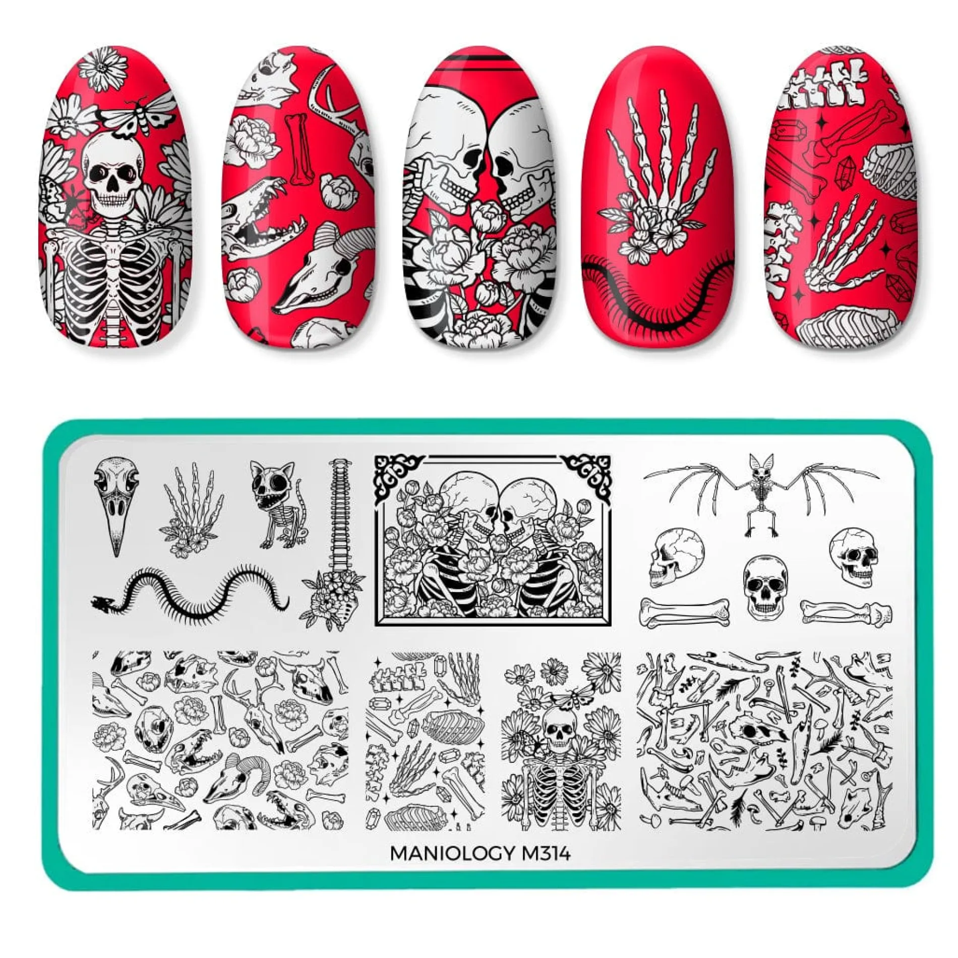 Shadowy Halloween (M312-M316) - Set of 5 Nail Stamping Plates