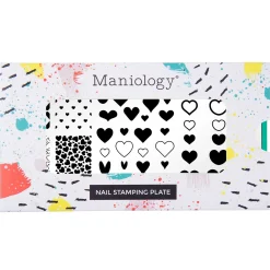 Shape Nouveau: Happy Hearts (M482) - Nail Stamping Plate
