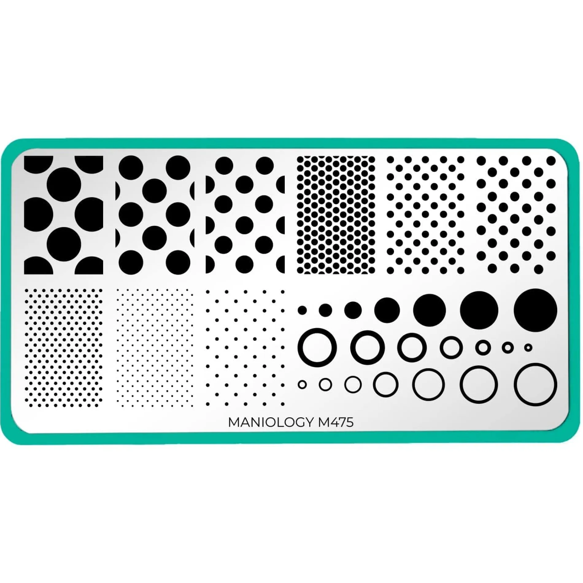 Shape Nouveau: Seeing Spots (M475) - Nail Stamping Plate