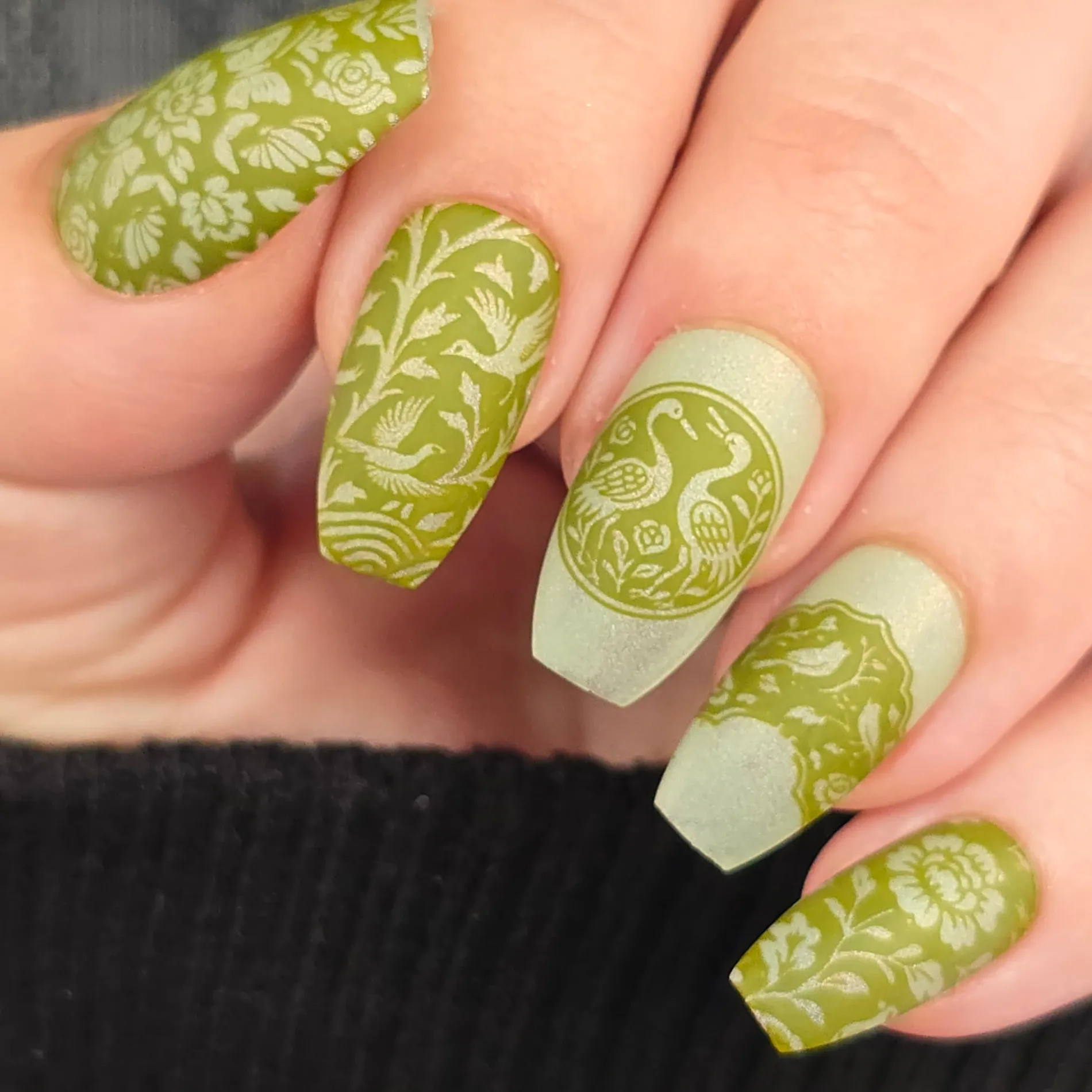 Shell Inlay French (M689) - Nail Stamping Plate