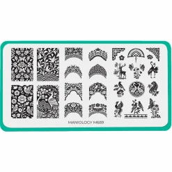 Shell Inlay French (M689) - Nail Stamping Plate