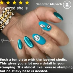 Shell Yeah! (M388) - Nail Stamping Plate