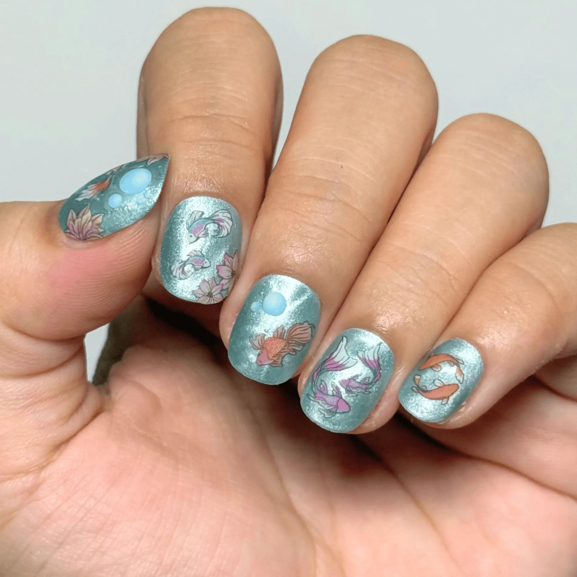 Shimmering Scales (MS-127) - Nail Art Sticker