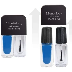 Simply Classic Nail Stamping Starter Kit with Blue Polish