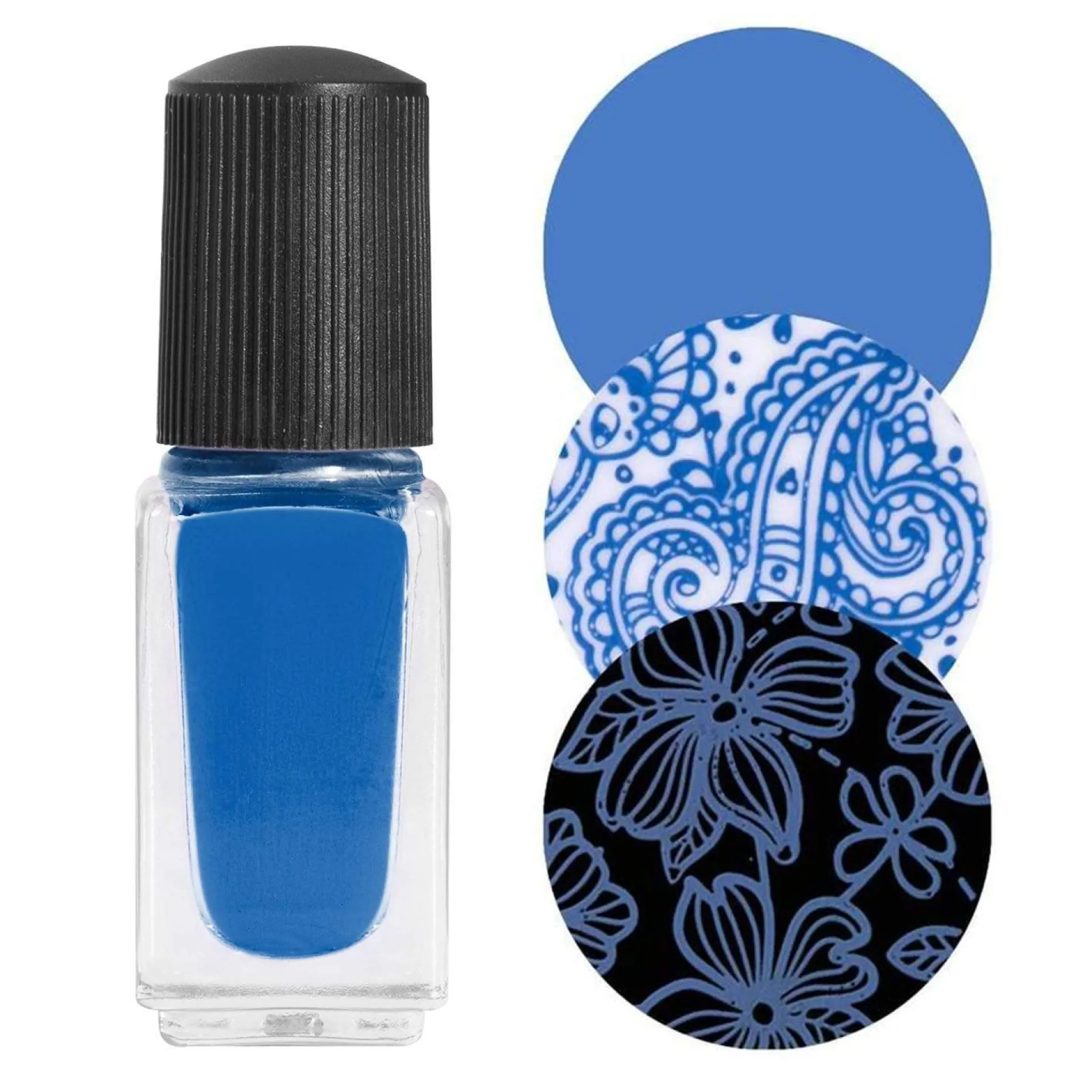 Simply Classic Nail Stamping Starter Kit with Blue Polish
