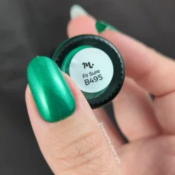 Sleigh Day: Fir Sure (B495) - Green Metallic Stamping Polish