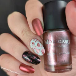 Sleigh Day: Rudolph (B496) - Red Metallic Stamping Polish
