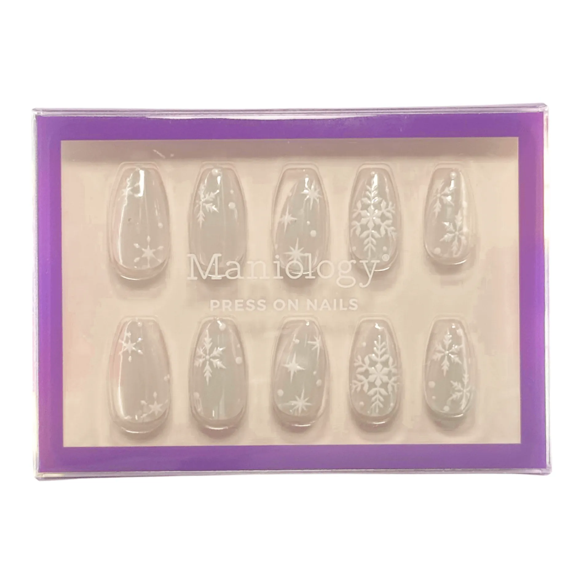 Snow Bunny Press On Nails - Short Almond