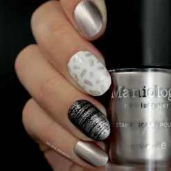Snowflake Waltz Collection: Magic Hour (B229) - Champagne Shimmer Stamping Polish