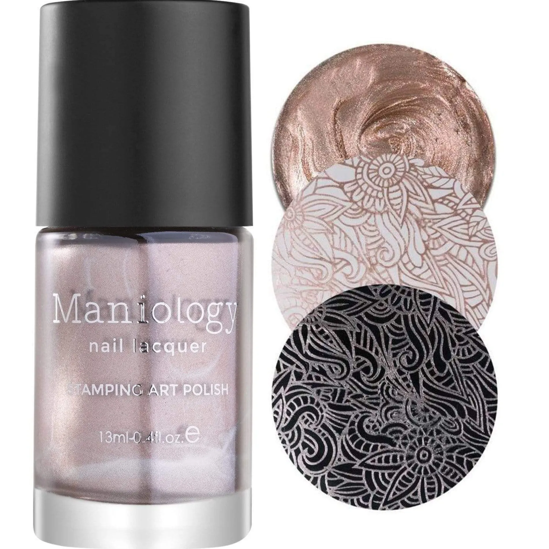 Snowflake Waltz Collection: Magic Hour (B229) - Champagne Shimmer Stamping Polish