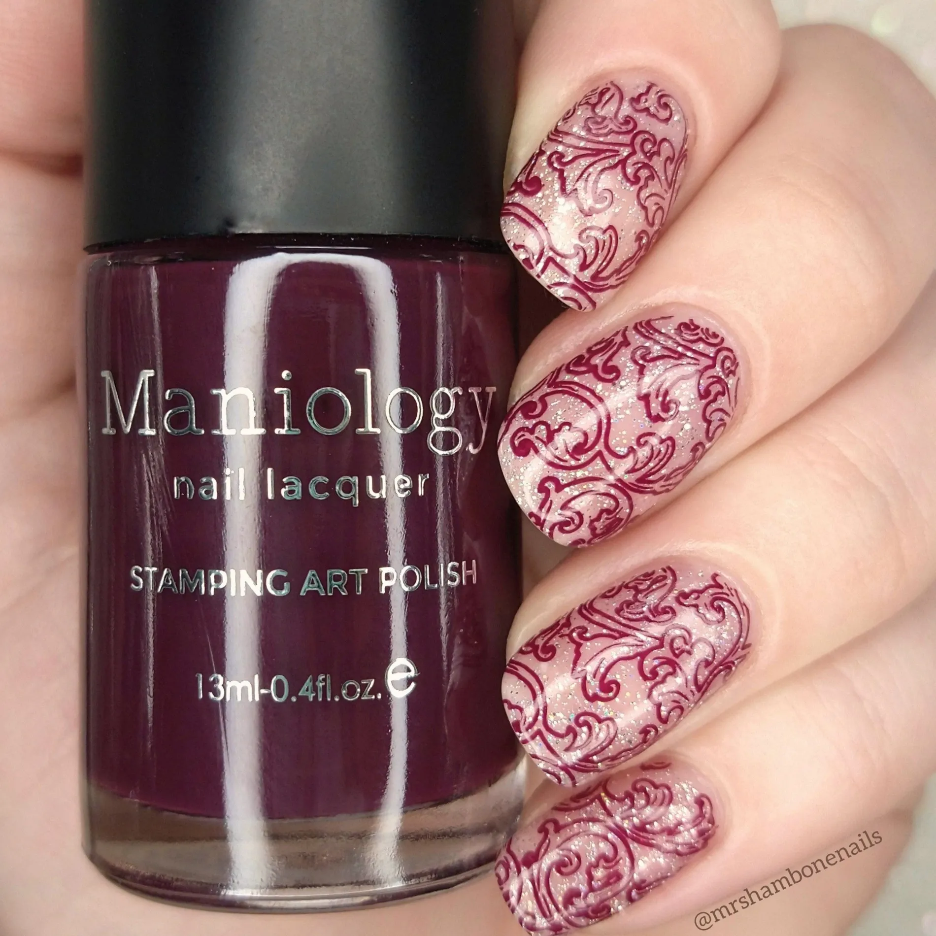 Snowflake Waltz Collection: Toy Soldier (B227) - Dark Plum Stamping Polish