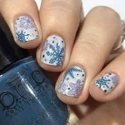 Snowflake Waltz: 6-Piece Stamping Art Polish Set