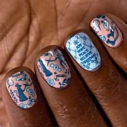 Snowflake Waltz: 6-Piece Stamping Art Polish Set