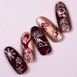 Snowflake Waltz: 6-Piece Stamping Art Polish Set