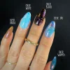 Songbird: Blue Jay (P145) - Blue Jelly Flakies Topper Nail Polish