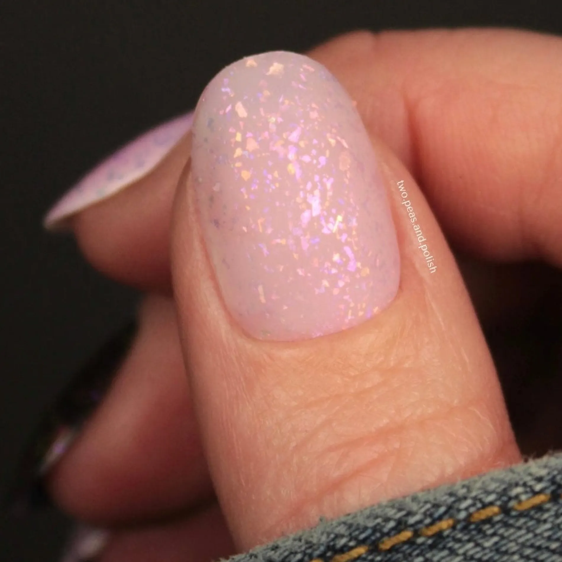 Songbird: Violet Starling (P143) - Purple Jelly Flakies Topper Nail Polish