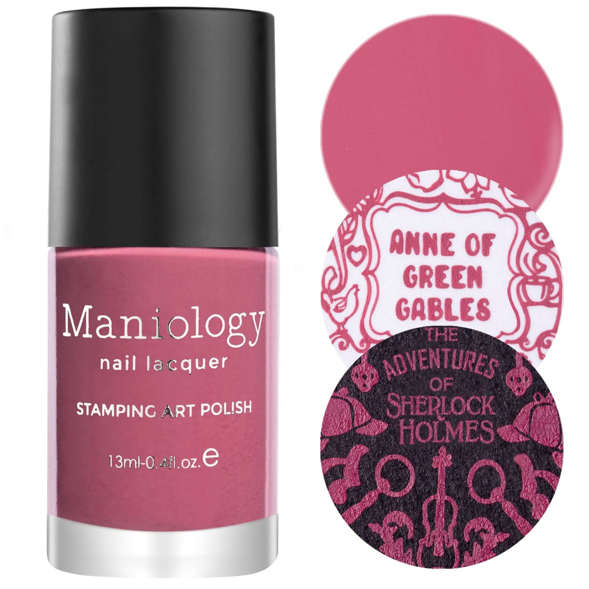 Sonnet (B425) - Rouge Rose Pink Cream Stamping Polish