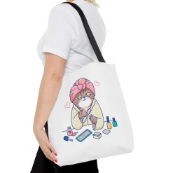 Spa Kitty Tote Bag