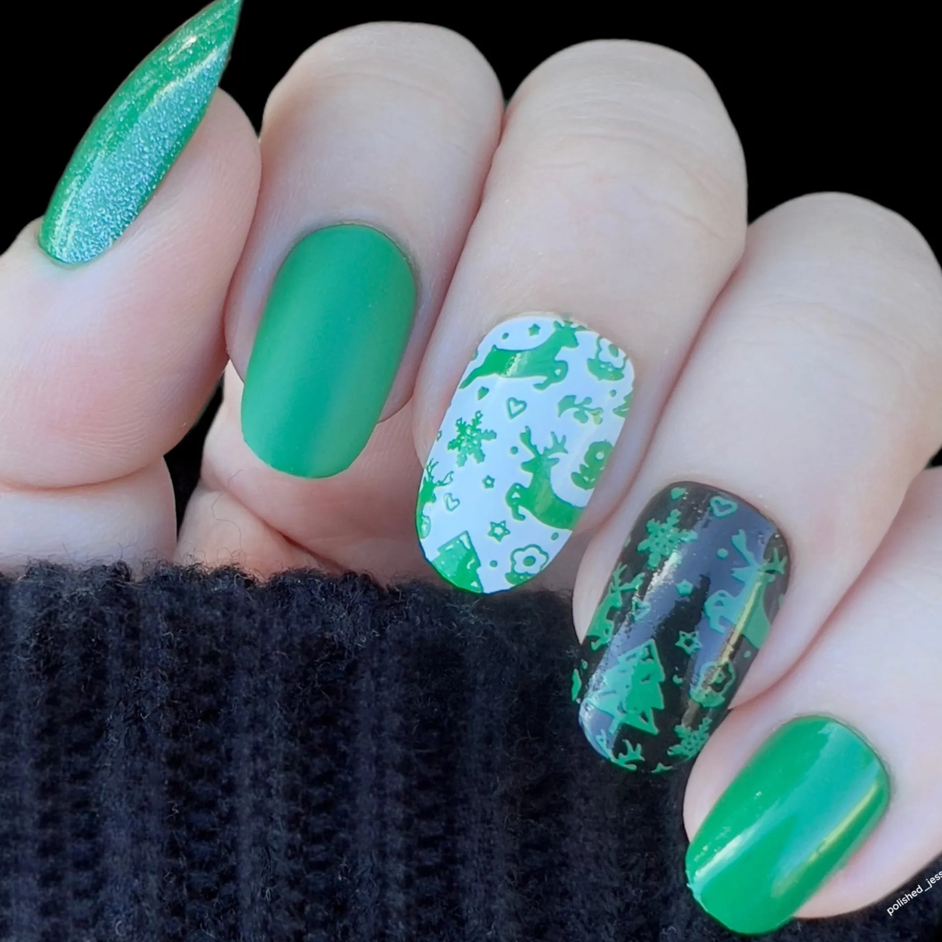 Spearmint (B494) - Cream Green Stamping Polish