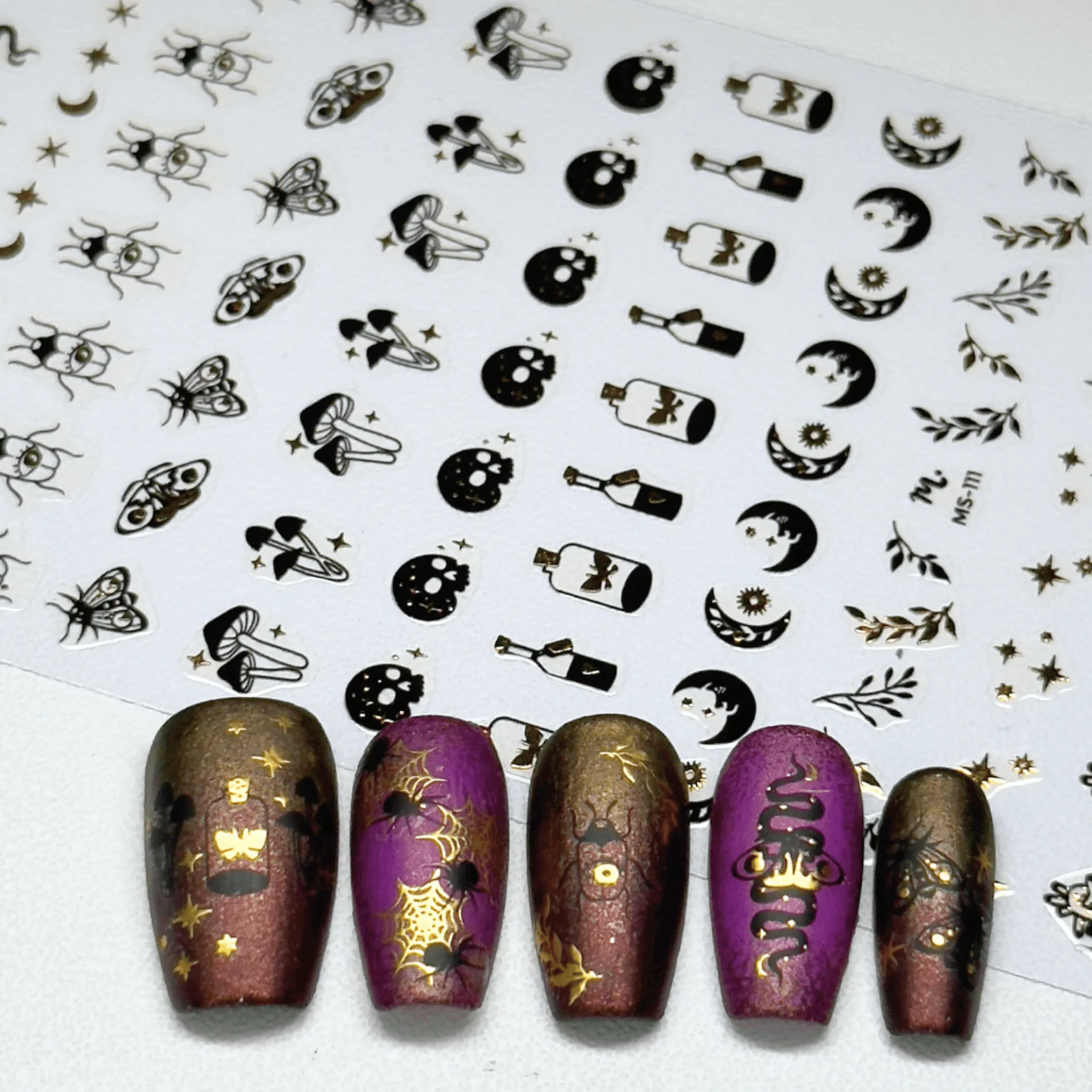 Spell Book (MS-111) - Nail Art Sticker