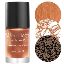 Spiced Orange (B248) - Metallic Copper Orange Stamping Polish