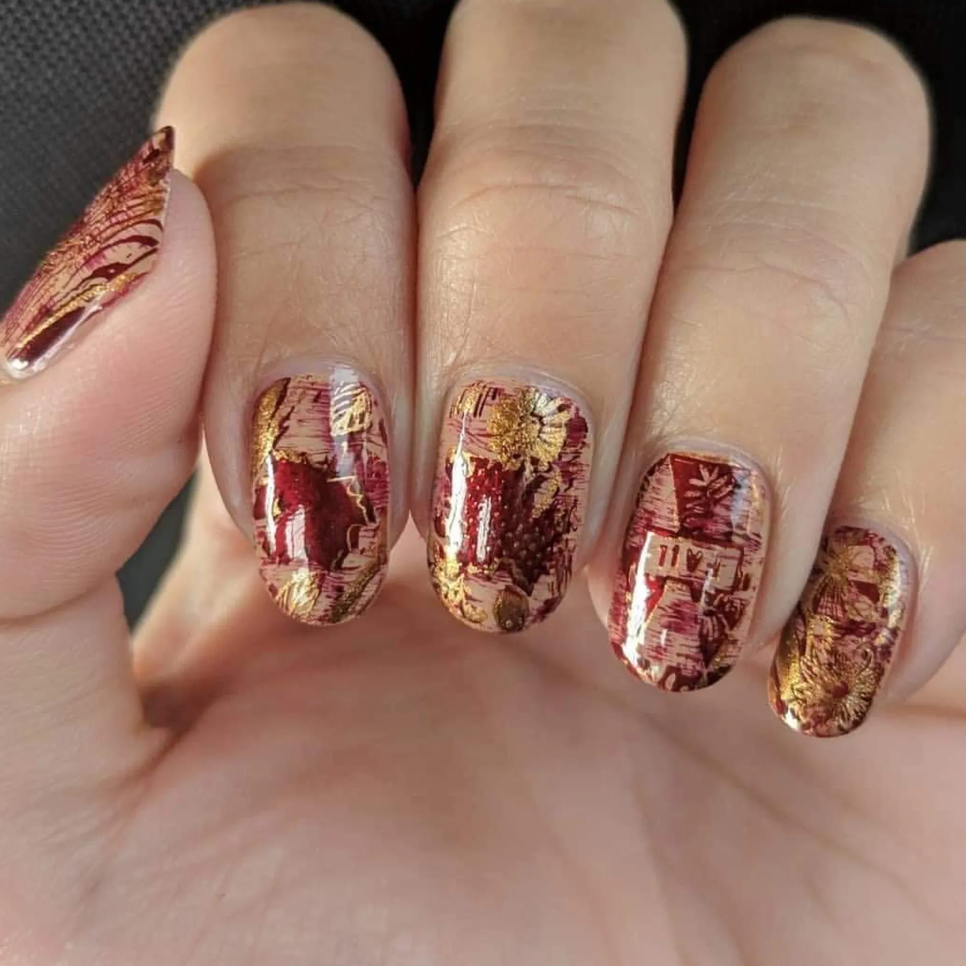 Spiced Orange (B248) - Metallic Copper Orange Stamping Polish