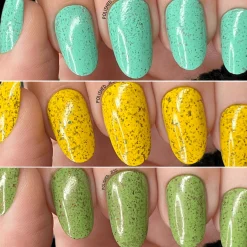 Spring Sonata: 3-Piece Creamy Flakies Nail Polish Set