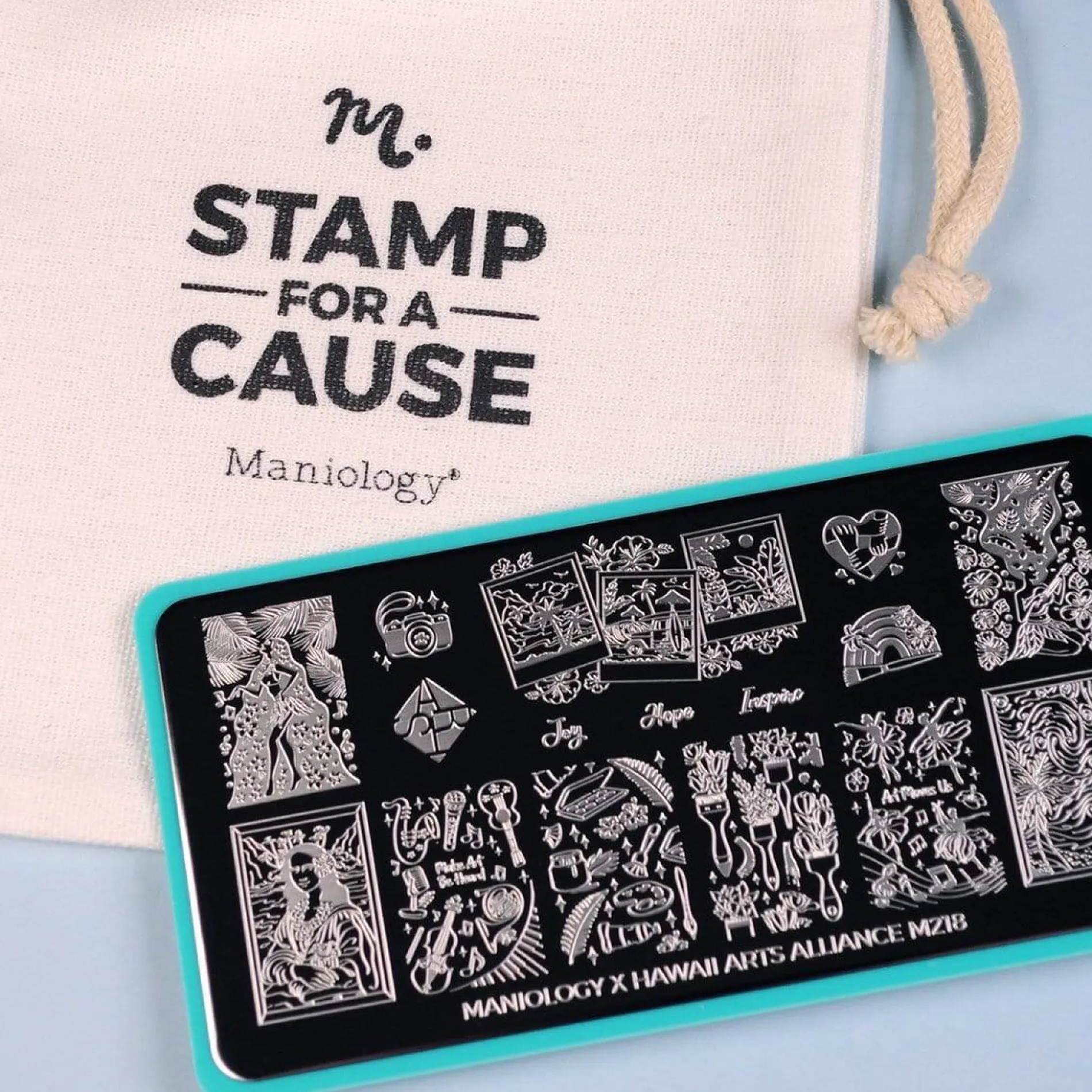 Stamp For A Cause: Hawaii Arts Alliance (M218) - Nail Stamping Plate