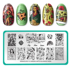 Stamp For A Cause: Hawaii Arts Alliance (M218) - Nail Stamping Plate