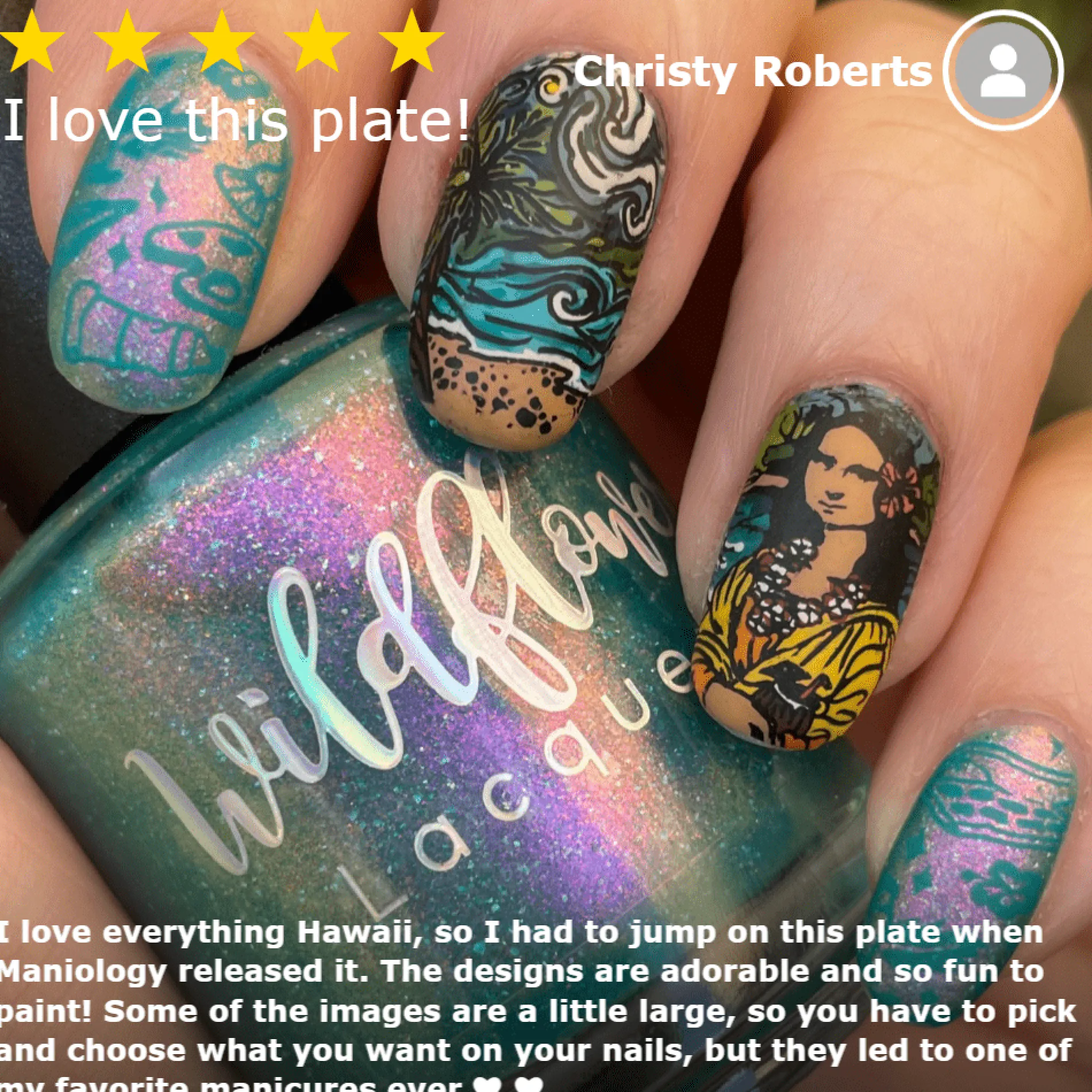 Stamp For A Cause: Hawaii Arts Alliance (M218) - Nail Stamping Plate