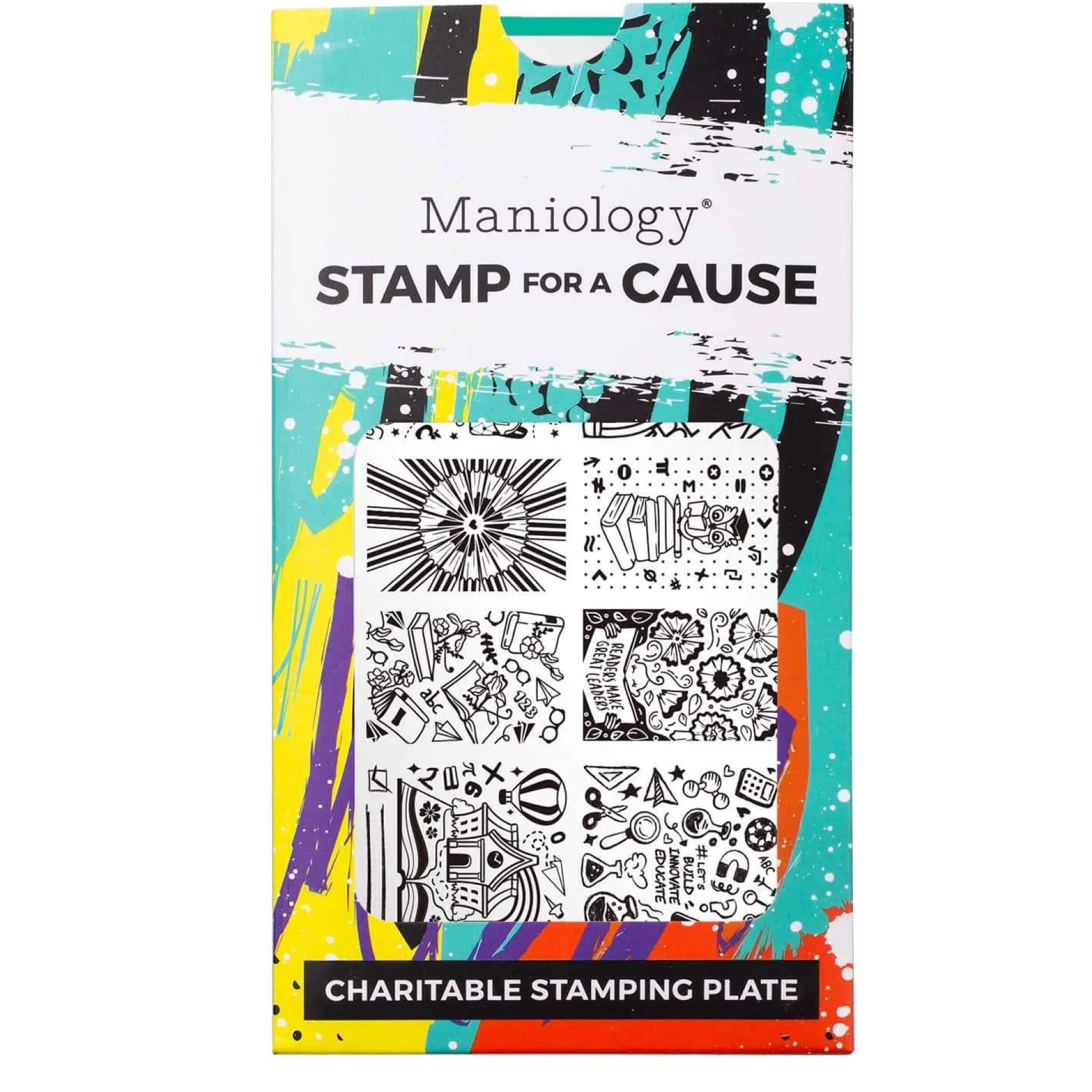 Stamp For A Cause: Pencils of Promise (M222) - Nail Stamping Plate
