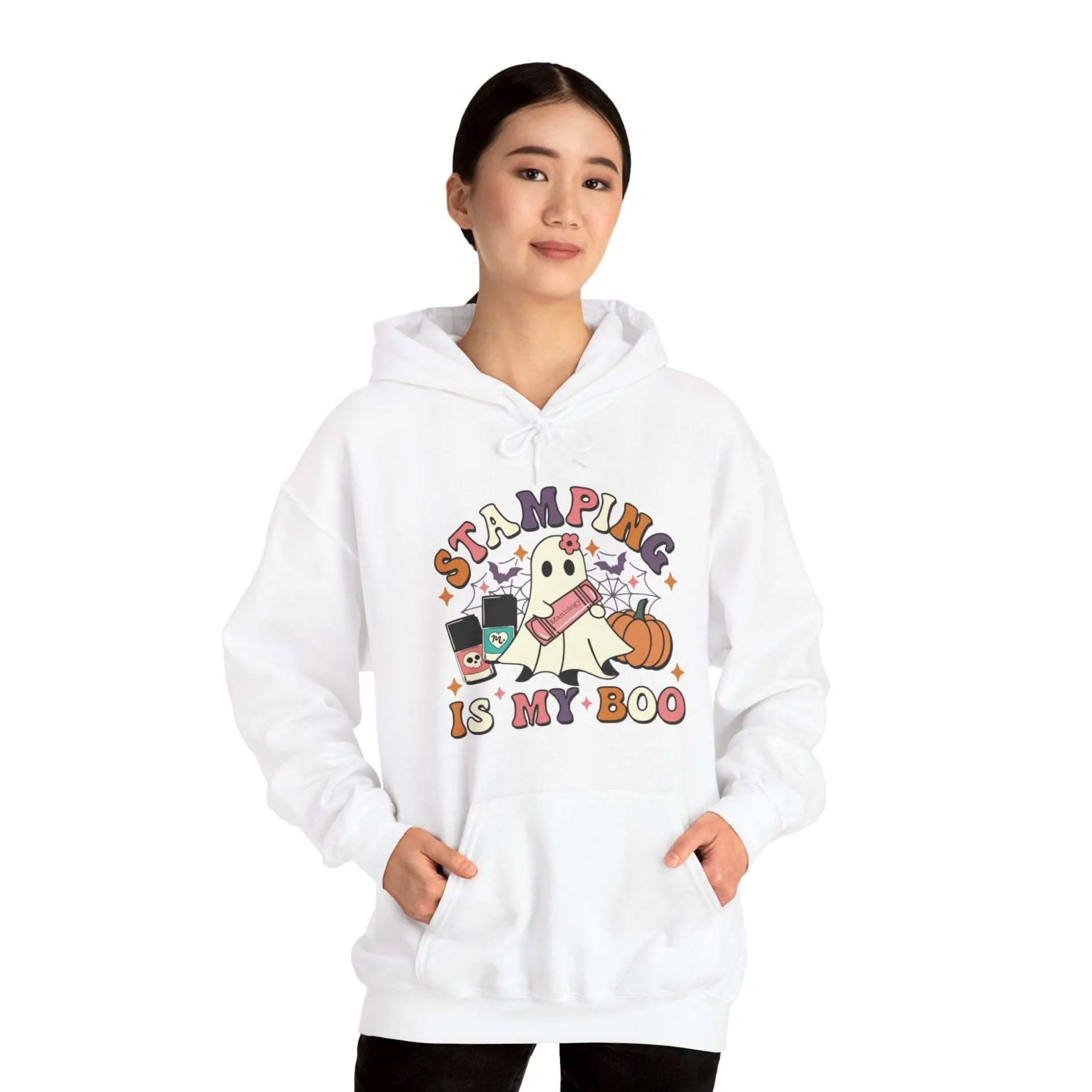 Stamping is my BOO - Heavy Blend Hoodie Sweatshirt