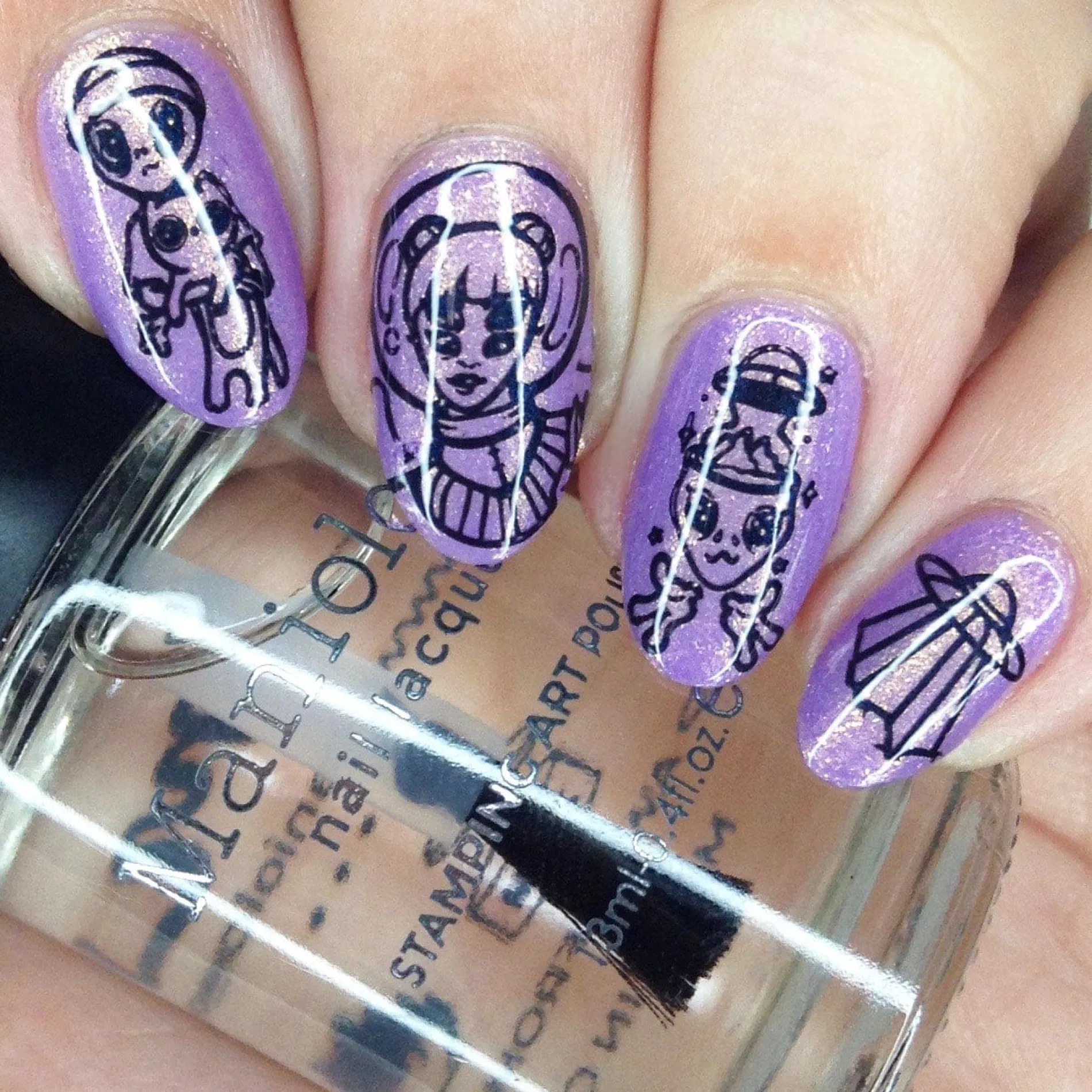 Stellar (B434) - Duochrome Purple Stamping Polish