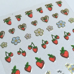 Strawberry Fields (MS-125) - Nail Art Sticker