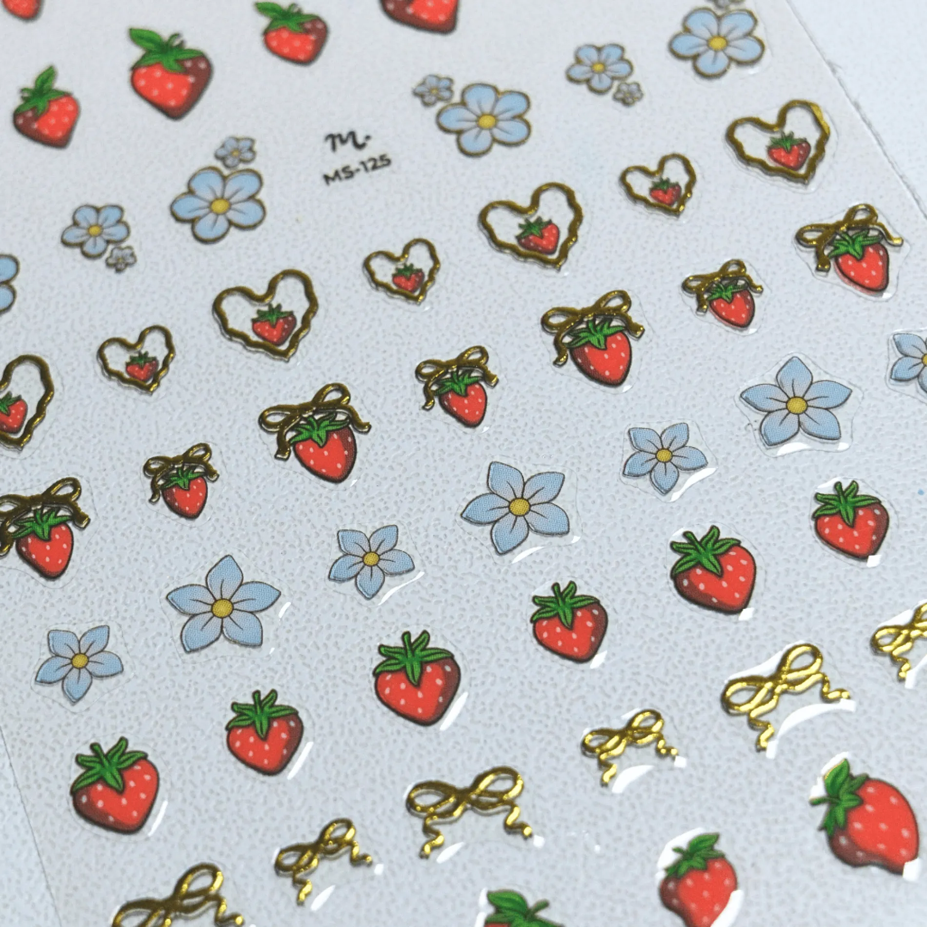 Strawberry Fields (MS-125) - Nail Art Sticker
